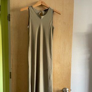Banana Republic Midi Slip Dress, Olive - never worn